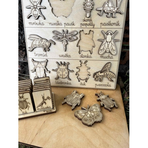 Drewniana układanka 